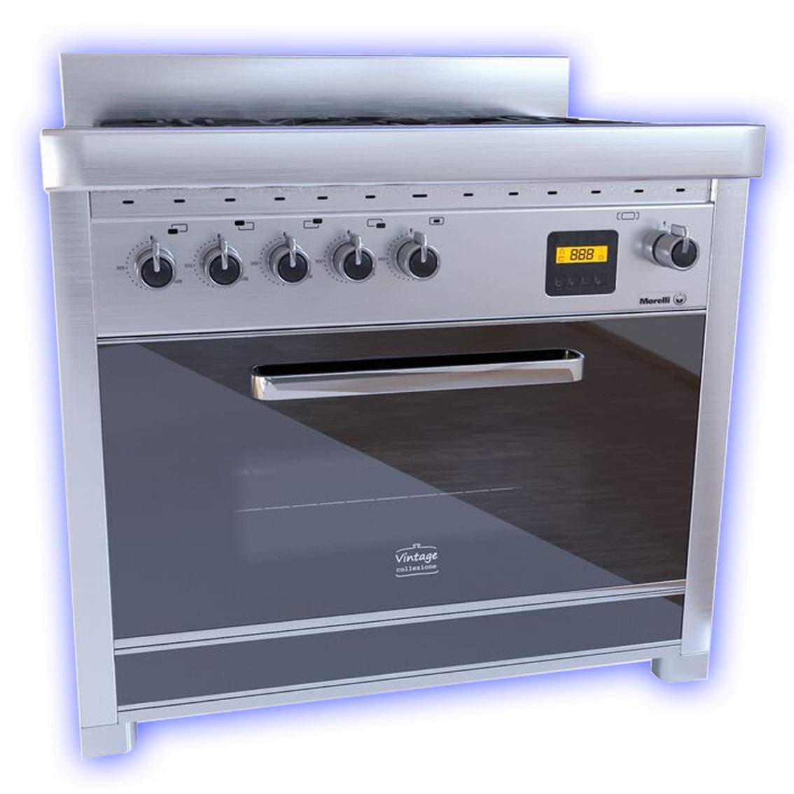 Servimec Equipamiento Comercial Cocina Morelli Vintage 900 Negra Roja